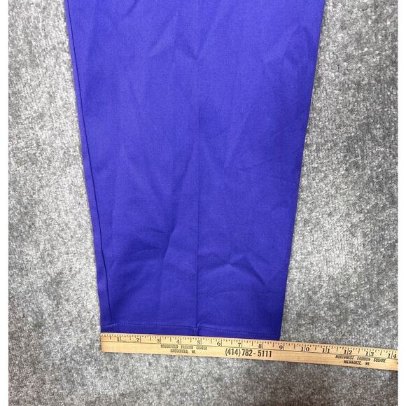 Bob Mackie Wearable Art Pants Womens Size XL Stretch Purple Pockets Straight Leg - Picture 9 of 9